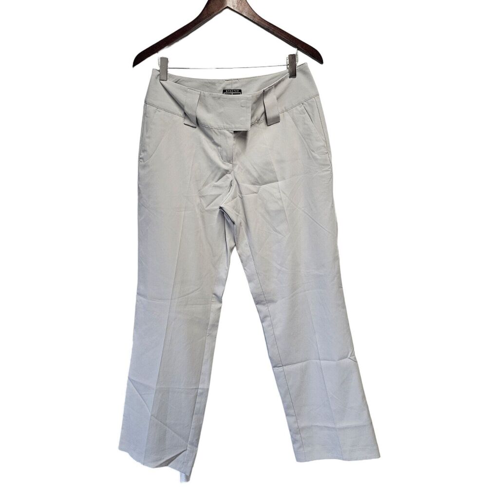 ADIDAS Golf Pants Slacks Trousers Gray SIZE 4 Gray Flat Front